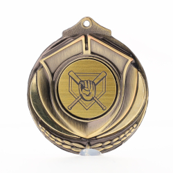 Two Tone Baseball Medal 50mm Gold