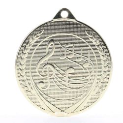 Garland Music Medal 50mm - Gold