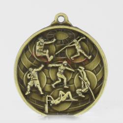 Global Athletics Medal 50mm Gold 