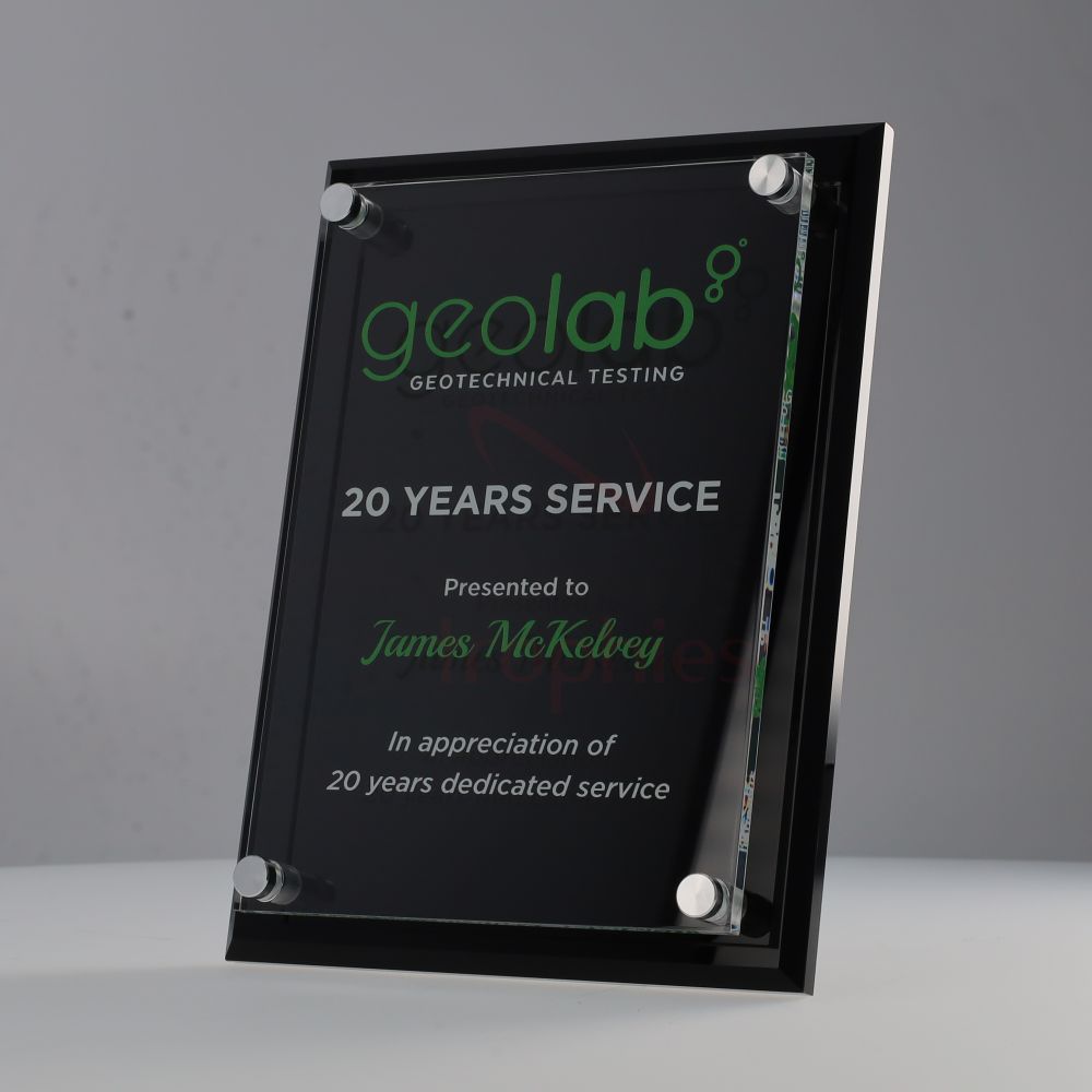 Acrylic Floating Plaque 250mm