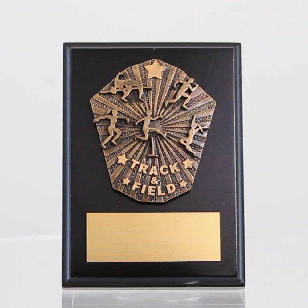 Cosmos Track & Field  Black Plaque 175mm