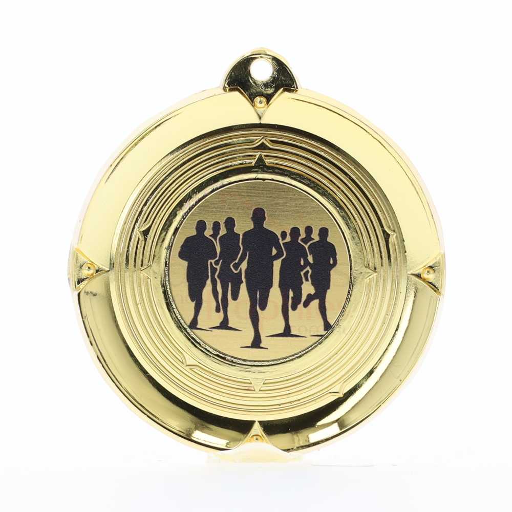 Deluxe Marathon Medal 50mm Gold