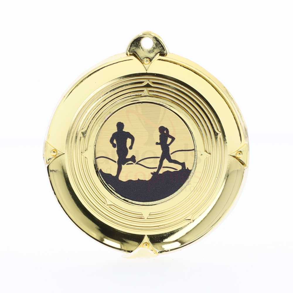 Deluxe Cross Country Medal 50mm Gold