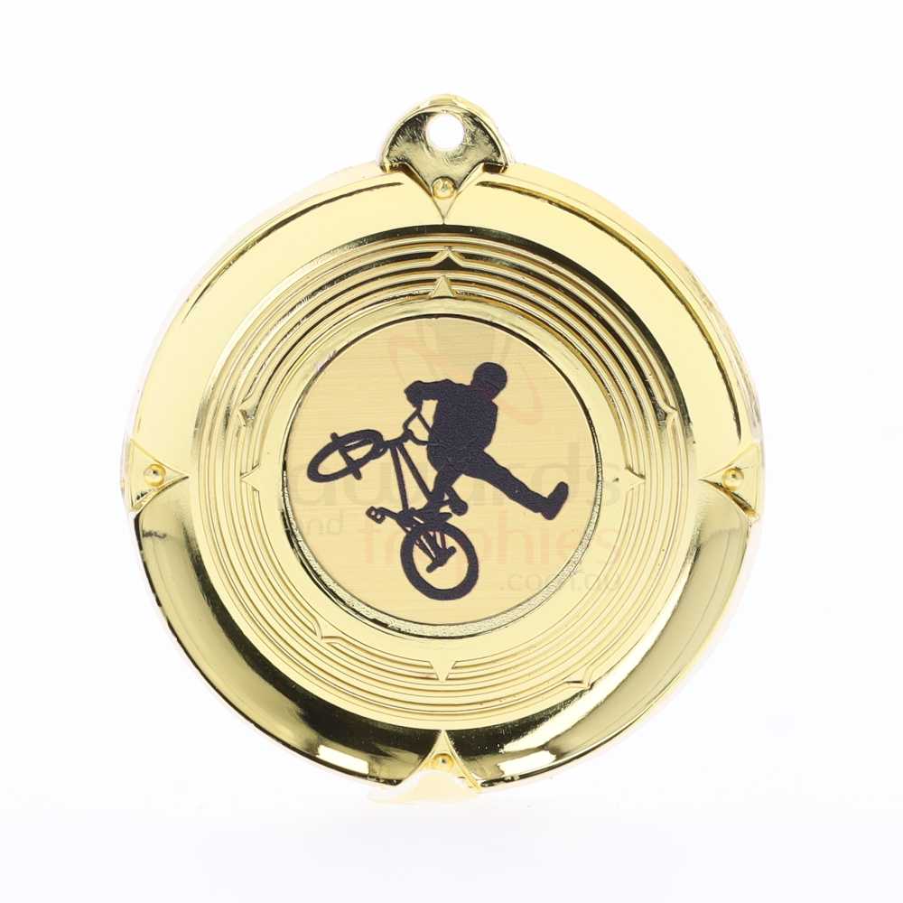 Deluxe BMX Medal 50mm Gold