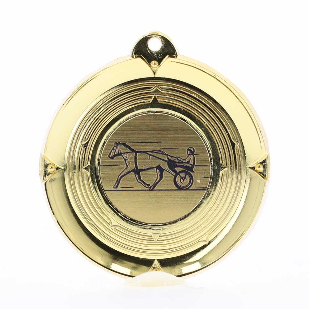 Deluxe Trotting Medal 50mm Gold