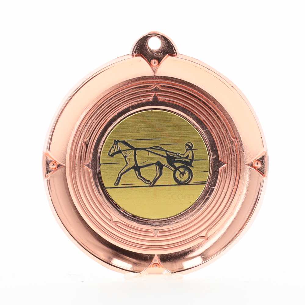 Deluxe Trotting Medal 50mm Bronze