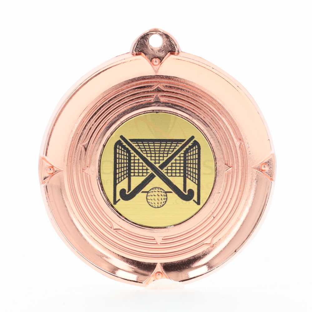 Deluxe Hockey Medal 50mm Bronze