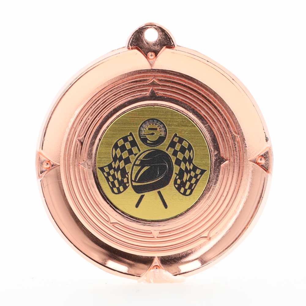 Deluxe Motorsport Medal 50mm Bronze