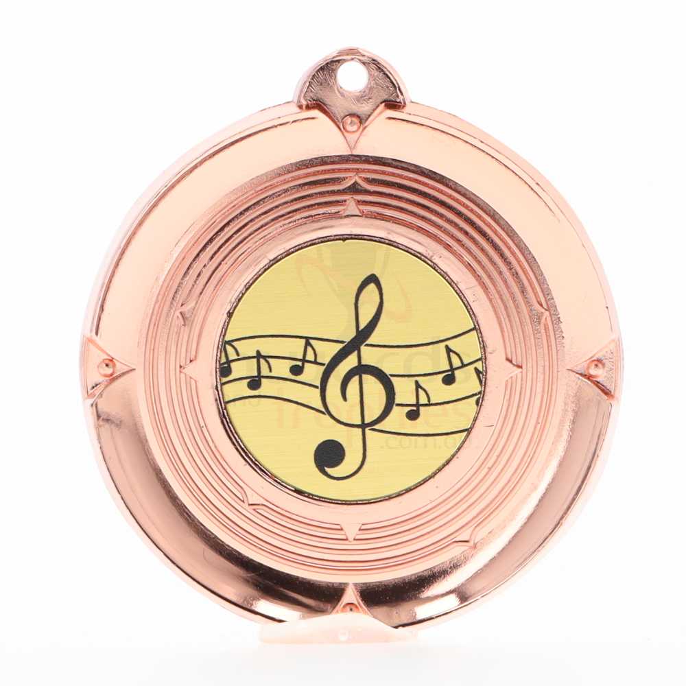 Deluxe Music Medal 50mm Bronze