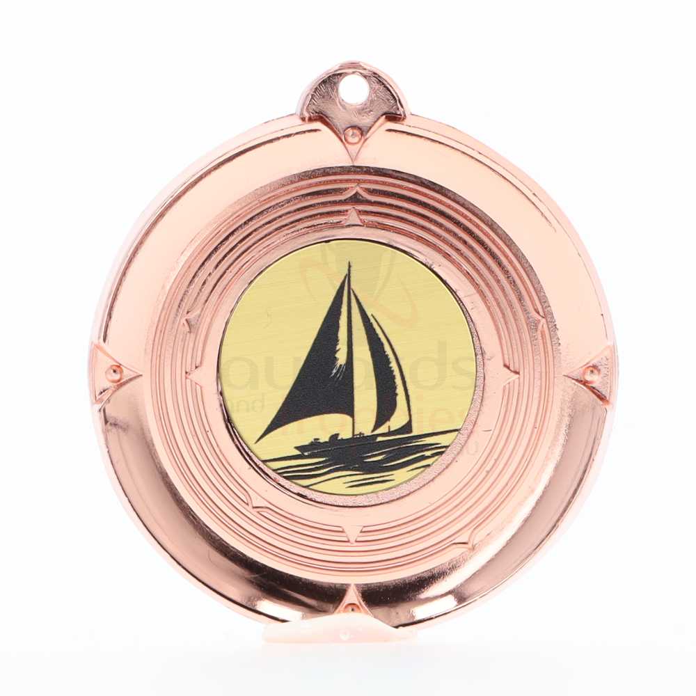 Deluxe Sailing Medal 50mm Bronze