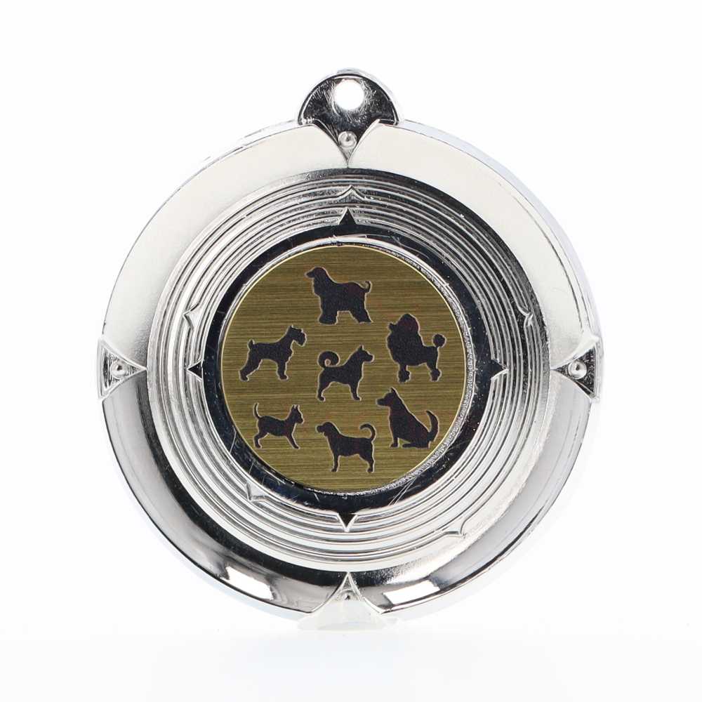 Deluxe Dogs Medal 50mm Silver