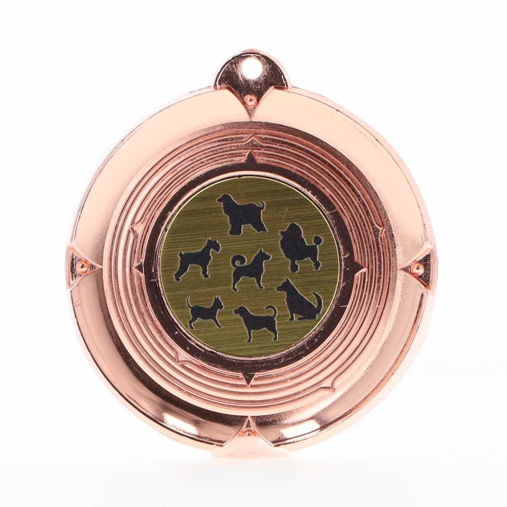 Deluxe Dogs Medal 50mm Bronze