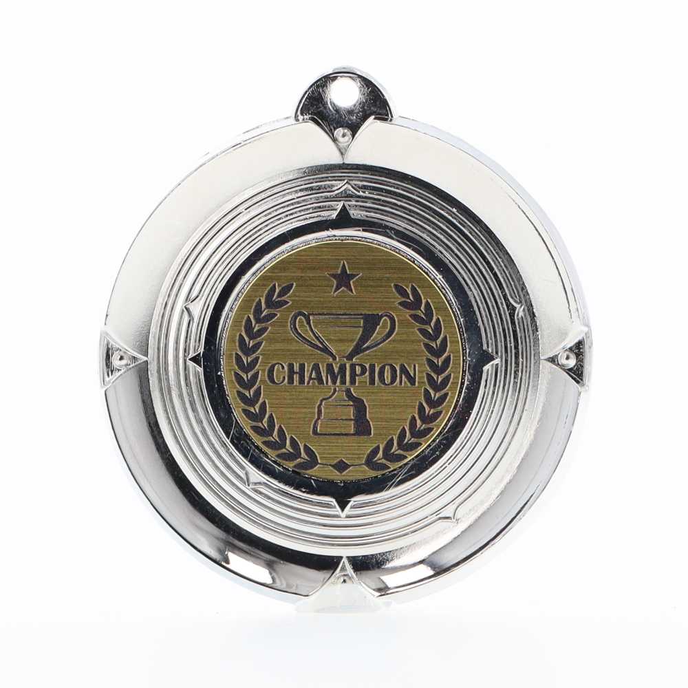 Deluxe Champion Medal 50mm Silver