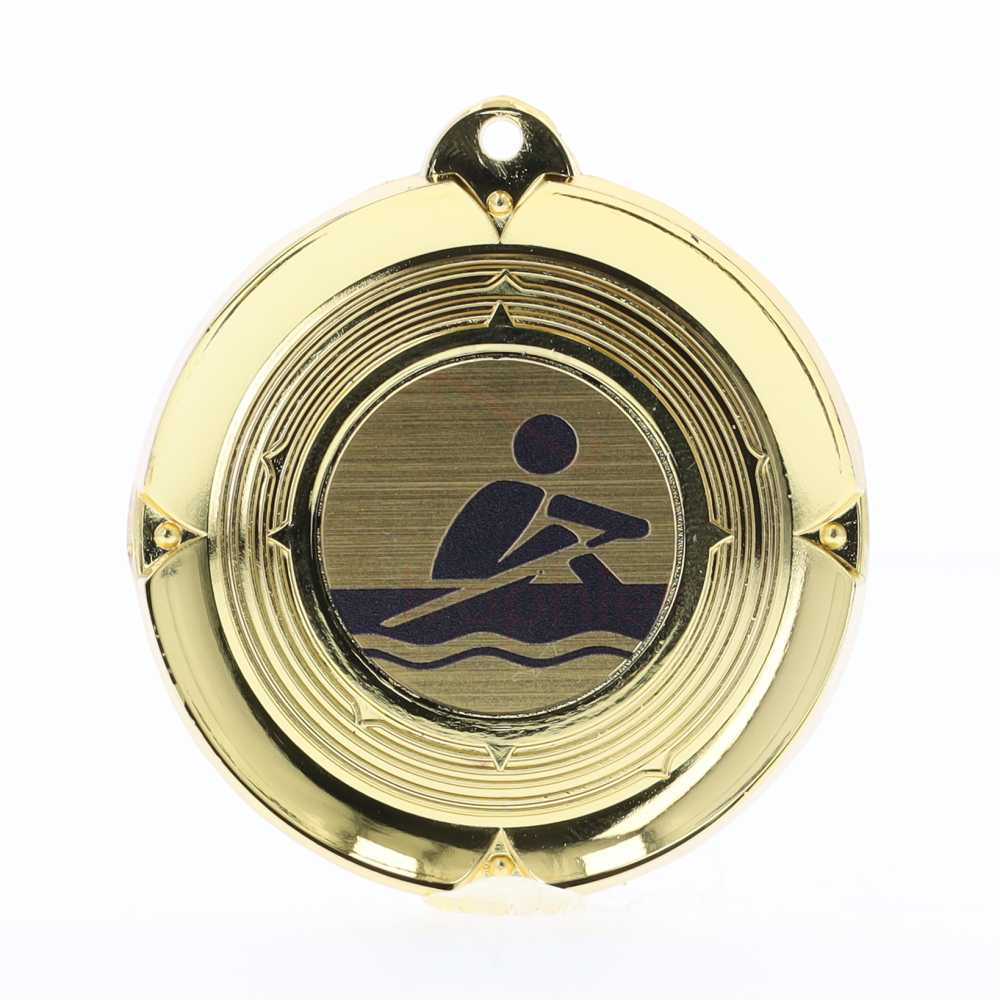 Deluxe Rowing Medal 50mm Gold