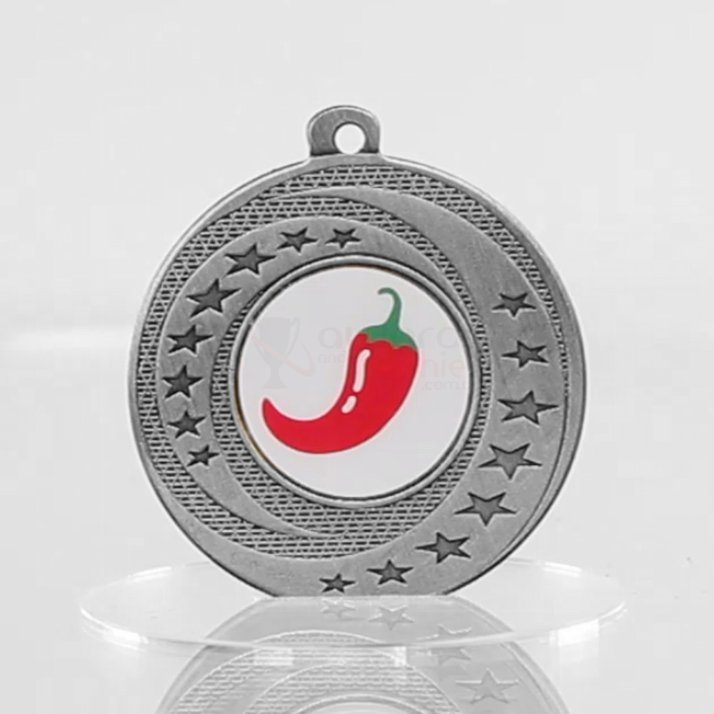 Wayfare Medal Chilli - Silver 50mm