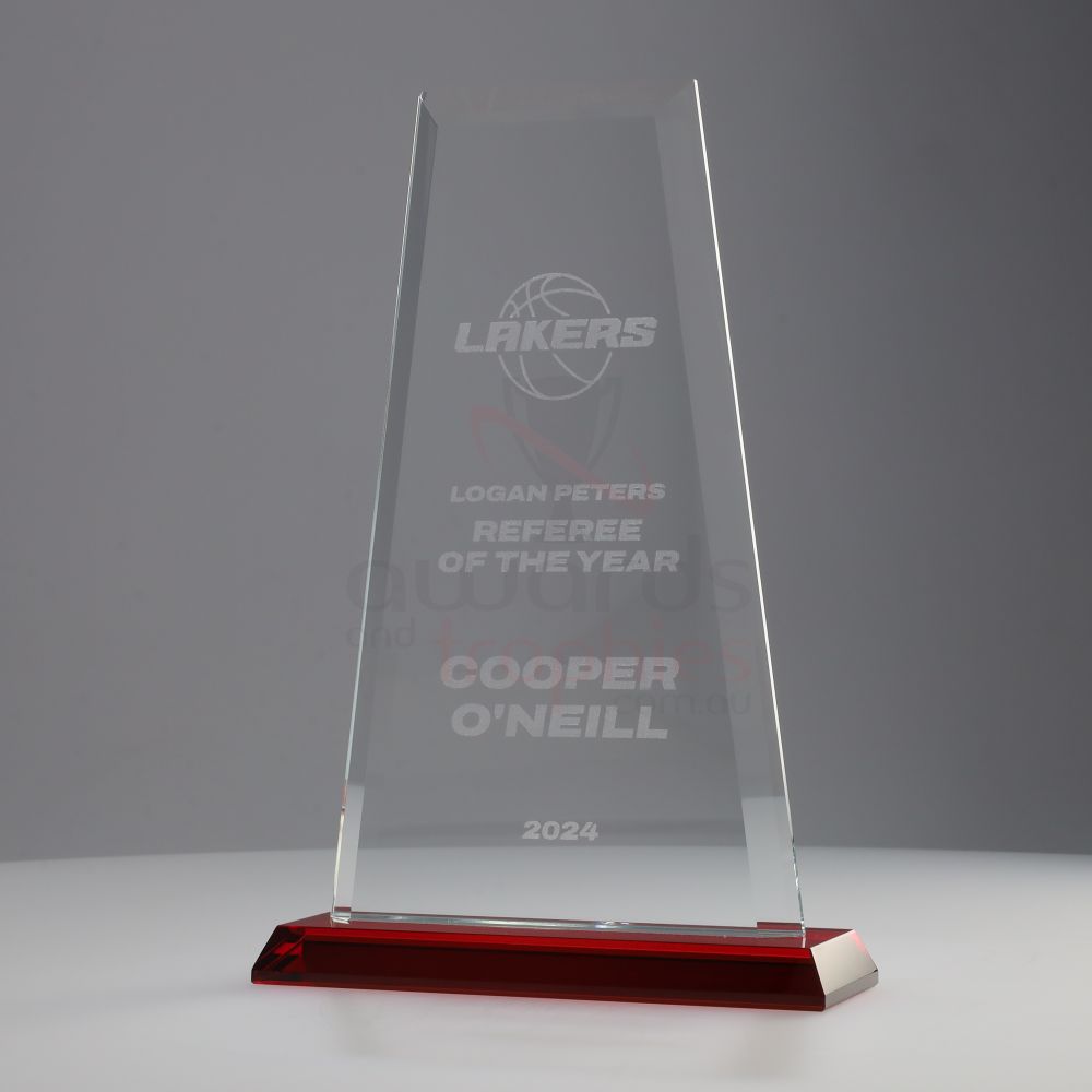 Glass Red Guardian Award 230mm