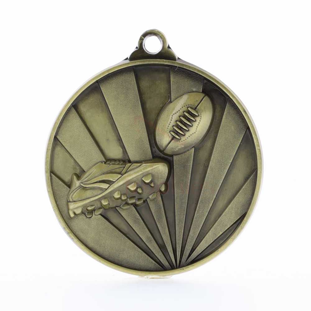 Sunrise AFL Medal 50mm Gold