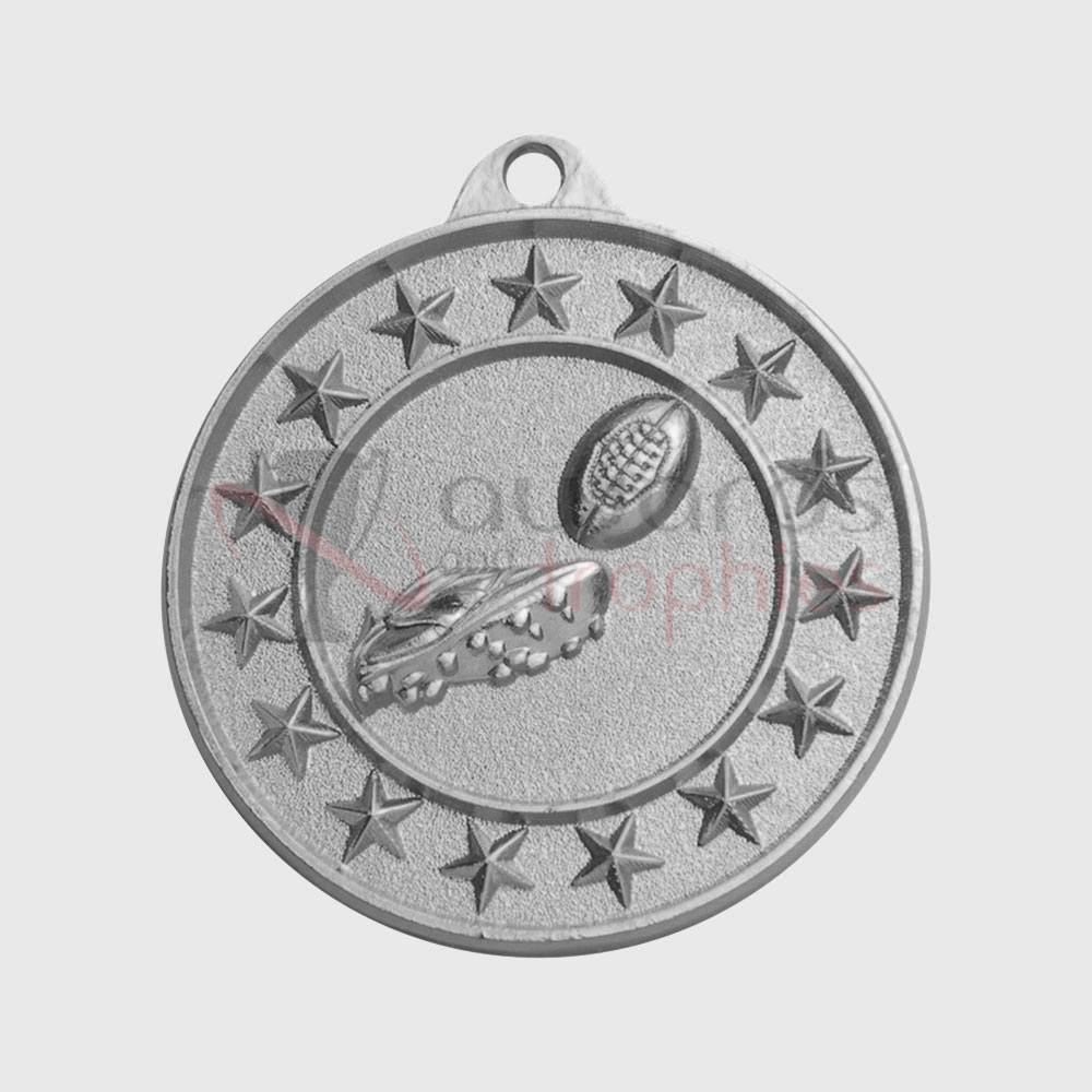 AFL Starry Medal Silver 50mm