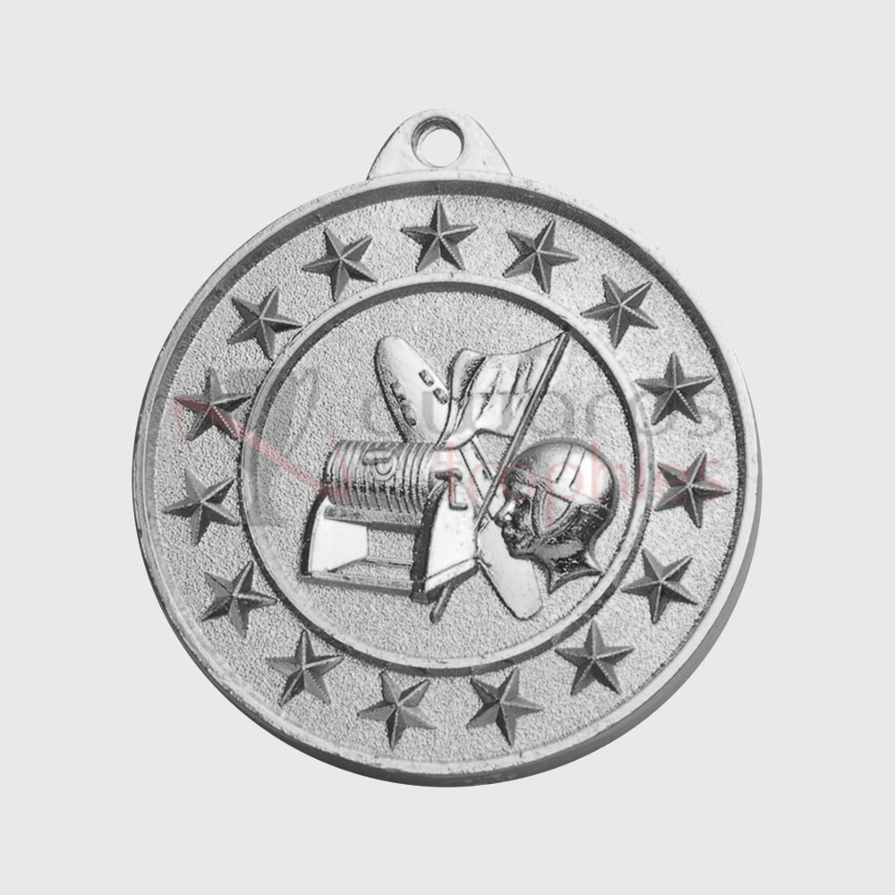 Surf Lifesaving Starry Medal Silver 50mm