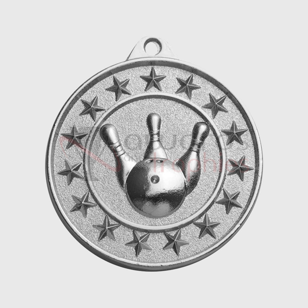 Tenpin Starry Medal Silver 50mm