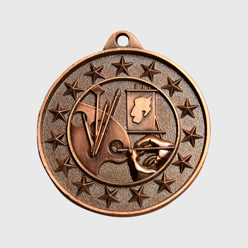 Art Starry Medal Bronze 50mm