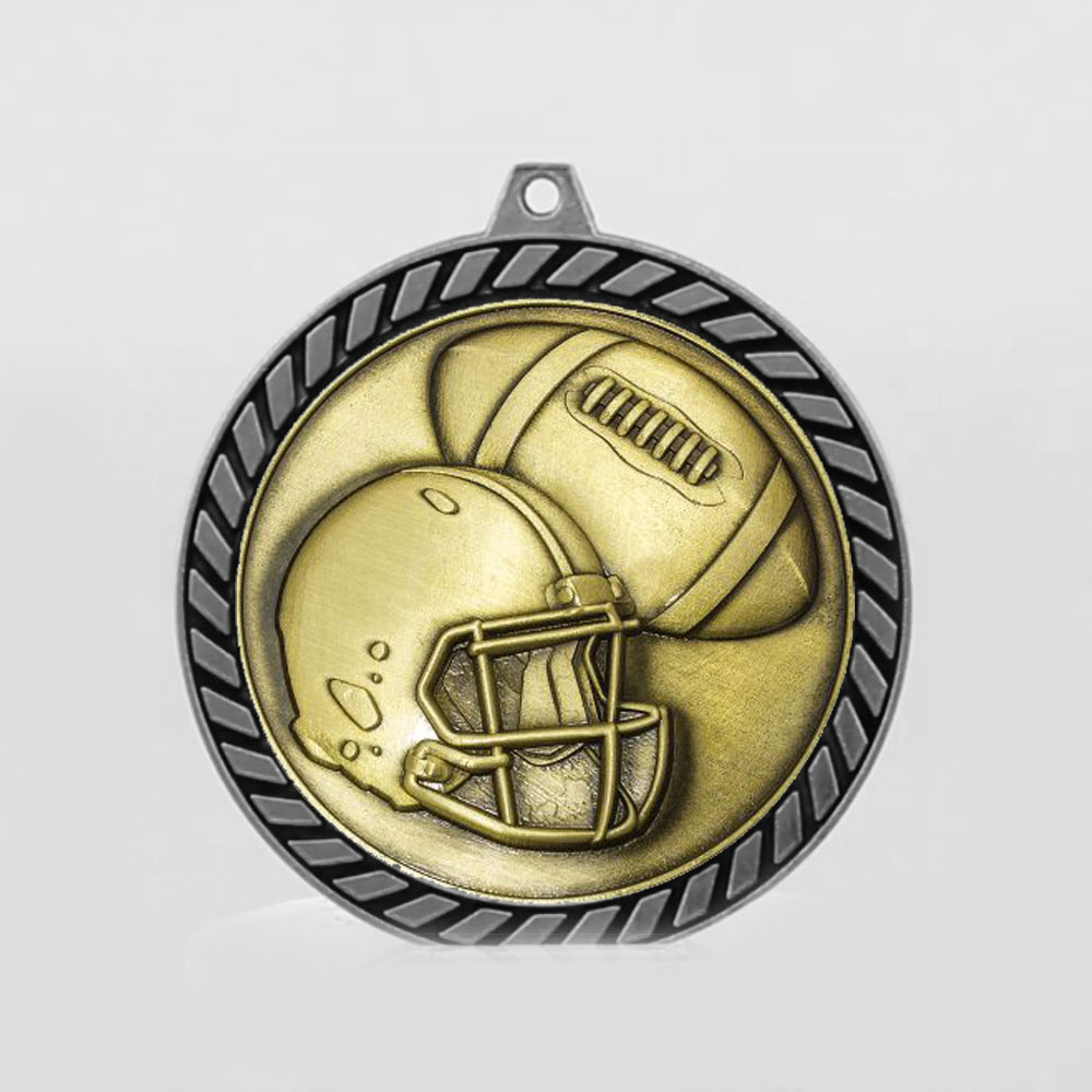 Venture Gridiron Medal Silver 60mm