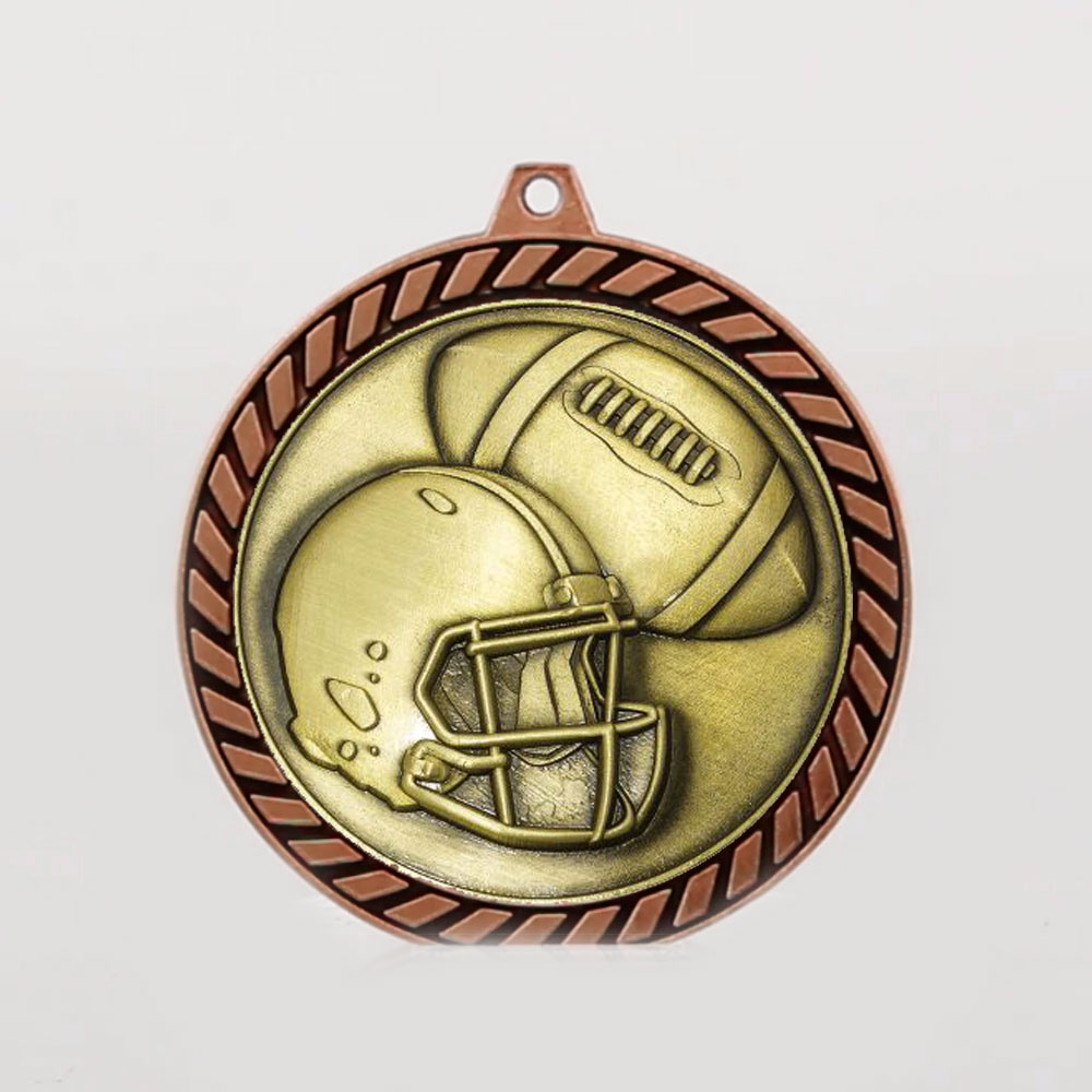 Venture Gridiron Medal Bronze 60mm