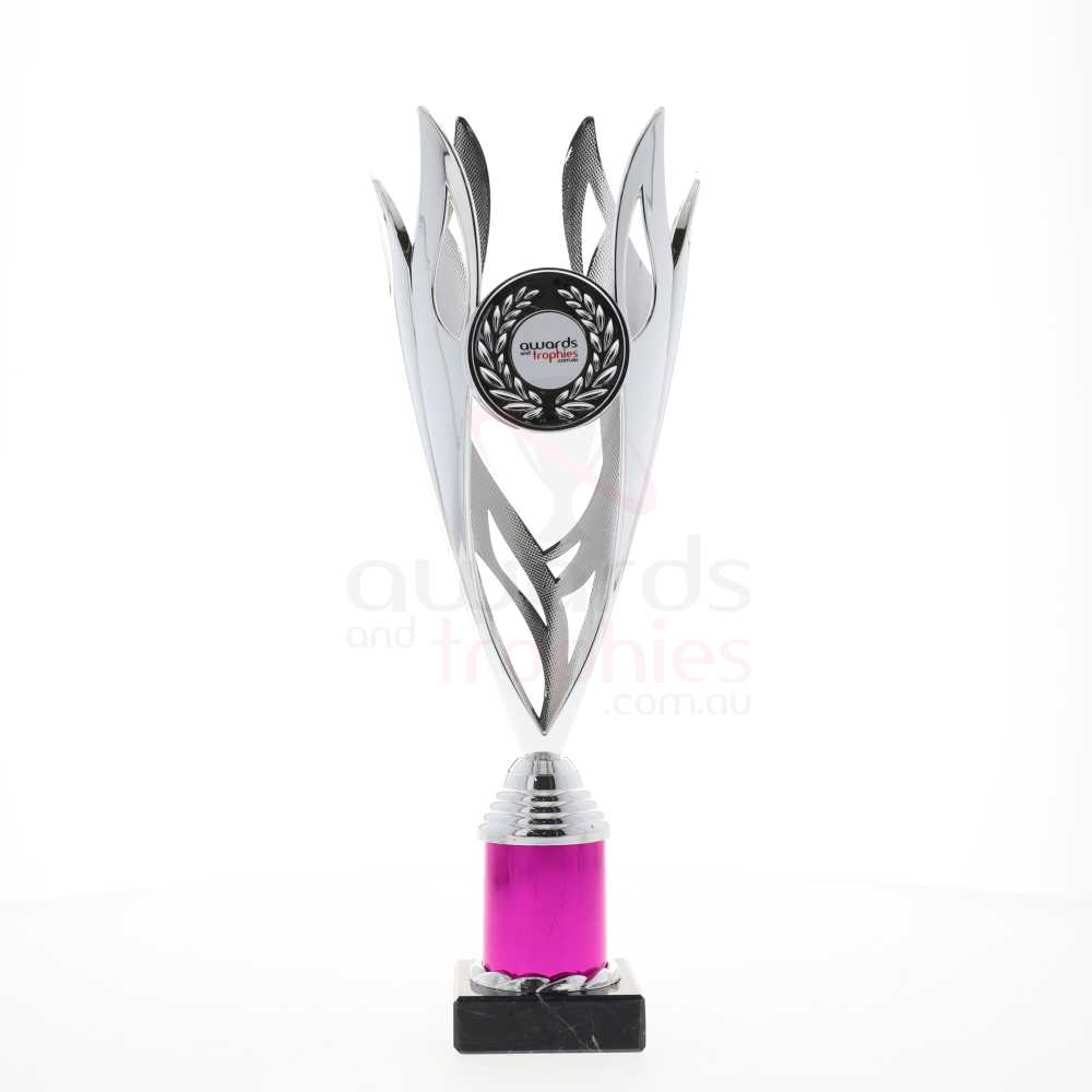 Lantern Cup Silver/Pink 335mm