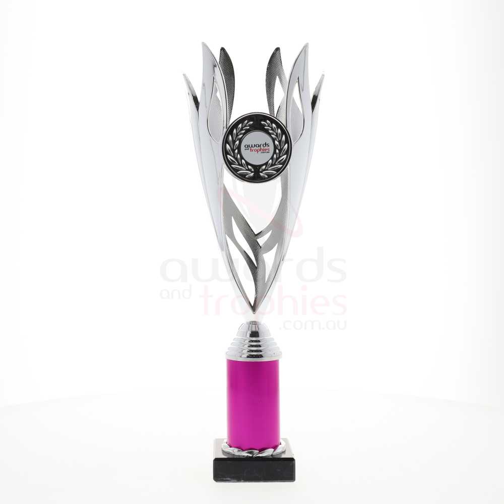 Lantern Cup Silver/Pink 360mm