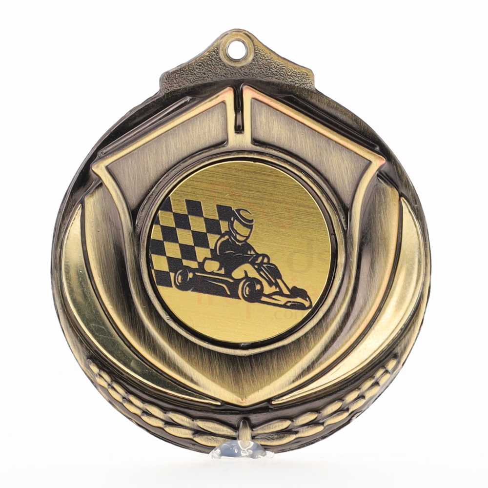 Two Tone Gold Medal 50mm - Go Kart