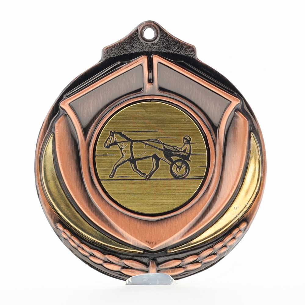 Two Tone Bronze Medal 50mm - Trotting