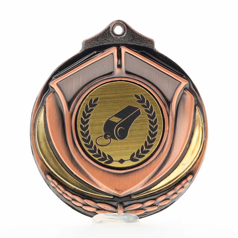 Two Tone Bronze Medal 50mm - Whistle