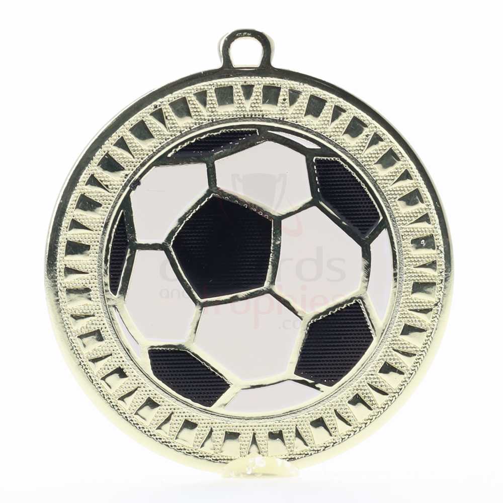 Spark Football Medal 55mm - Shiny Gold