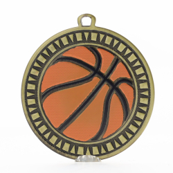 Spark Basketball Medal 55mm - Antique Gold