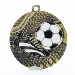 Mosaic Medal 50mm Gold - Football