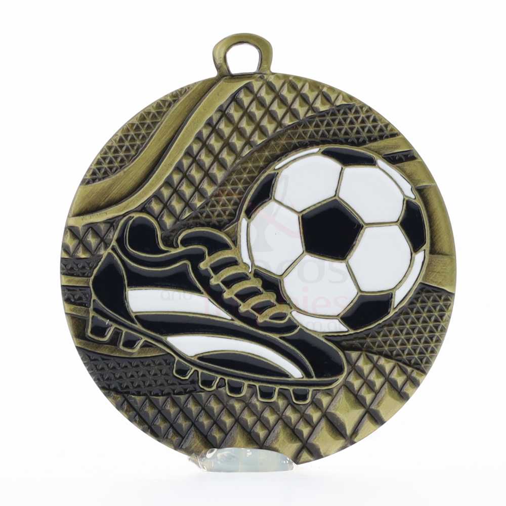 Mosaic Medal 50mm Gold - Football