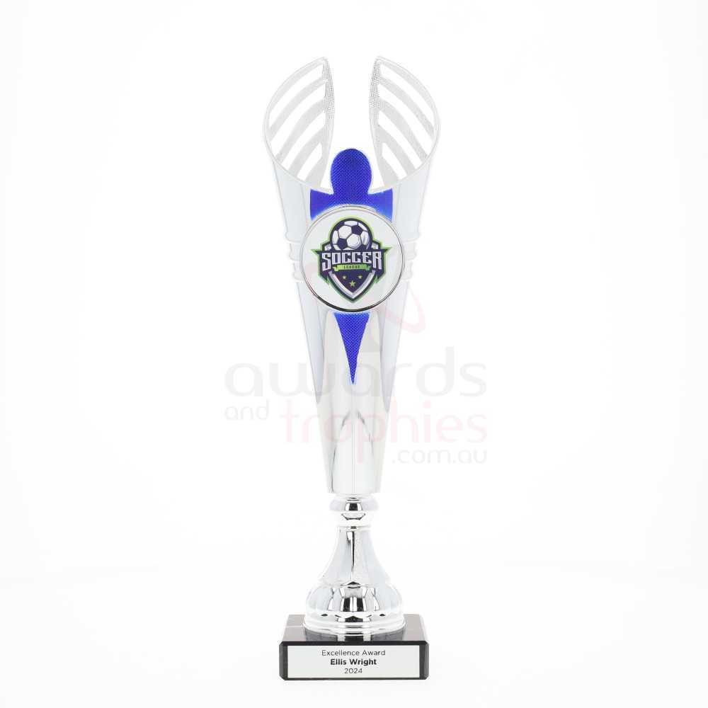 Rising Angel Cup 330mm - Silver/Blue