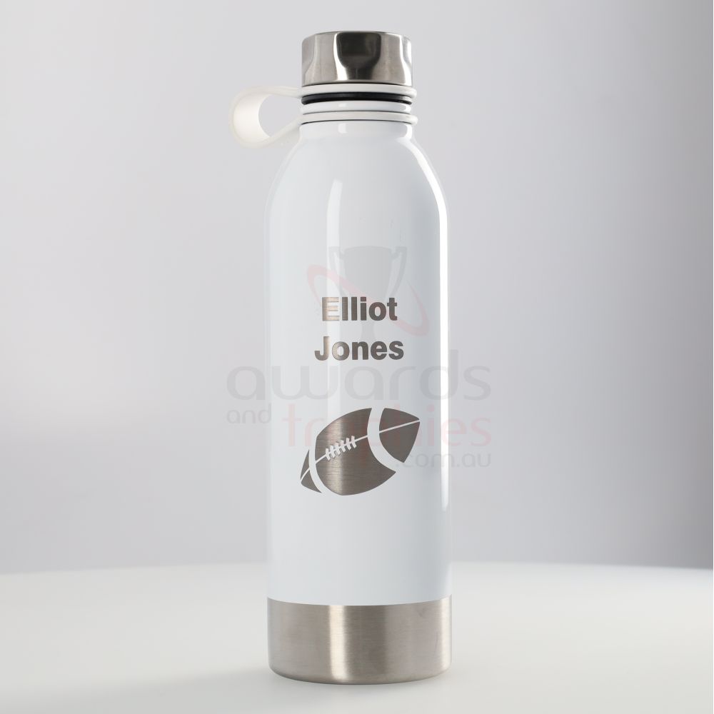 Perth Stainless Sports Bottle 750ml - White