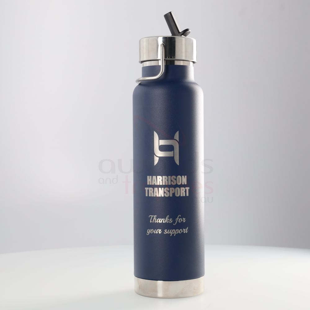 Thor Copper Vacuum Insulated Bottle 740ml - Blue