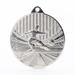 Garland Soccer Medal 50mm - Silver