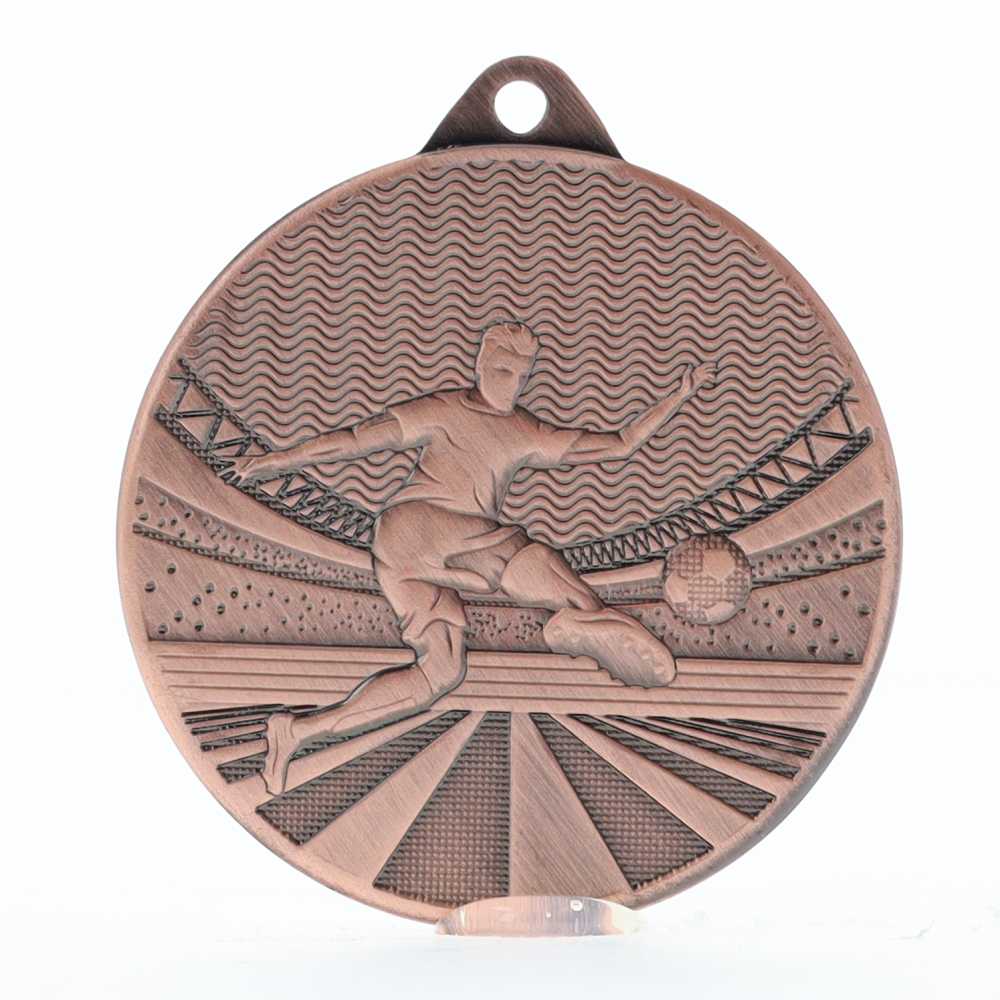 Garland Soccer Medal 50mm - Bronze