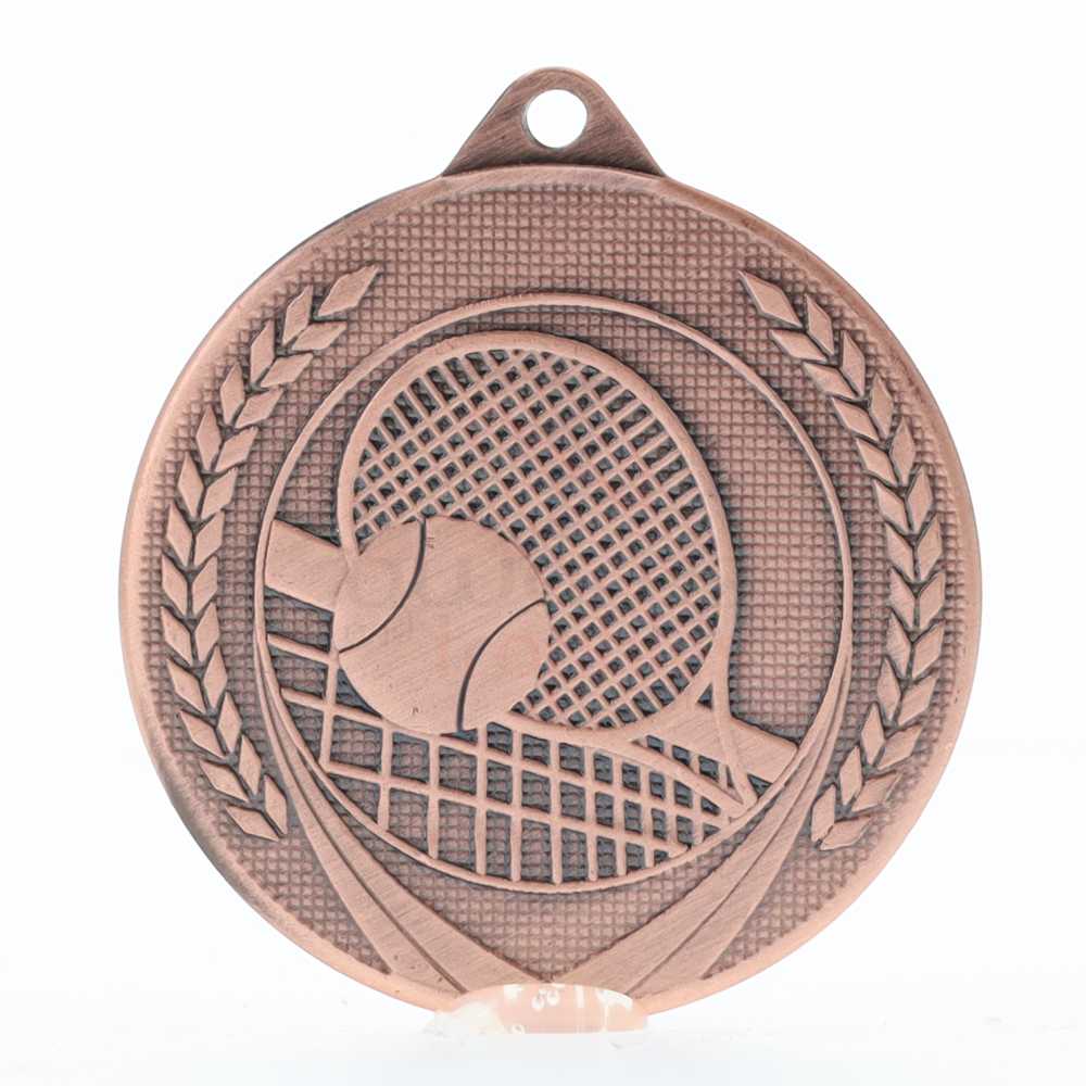 Garland Tennis Medal 50mm - Bronze