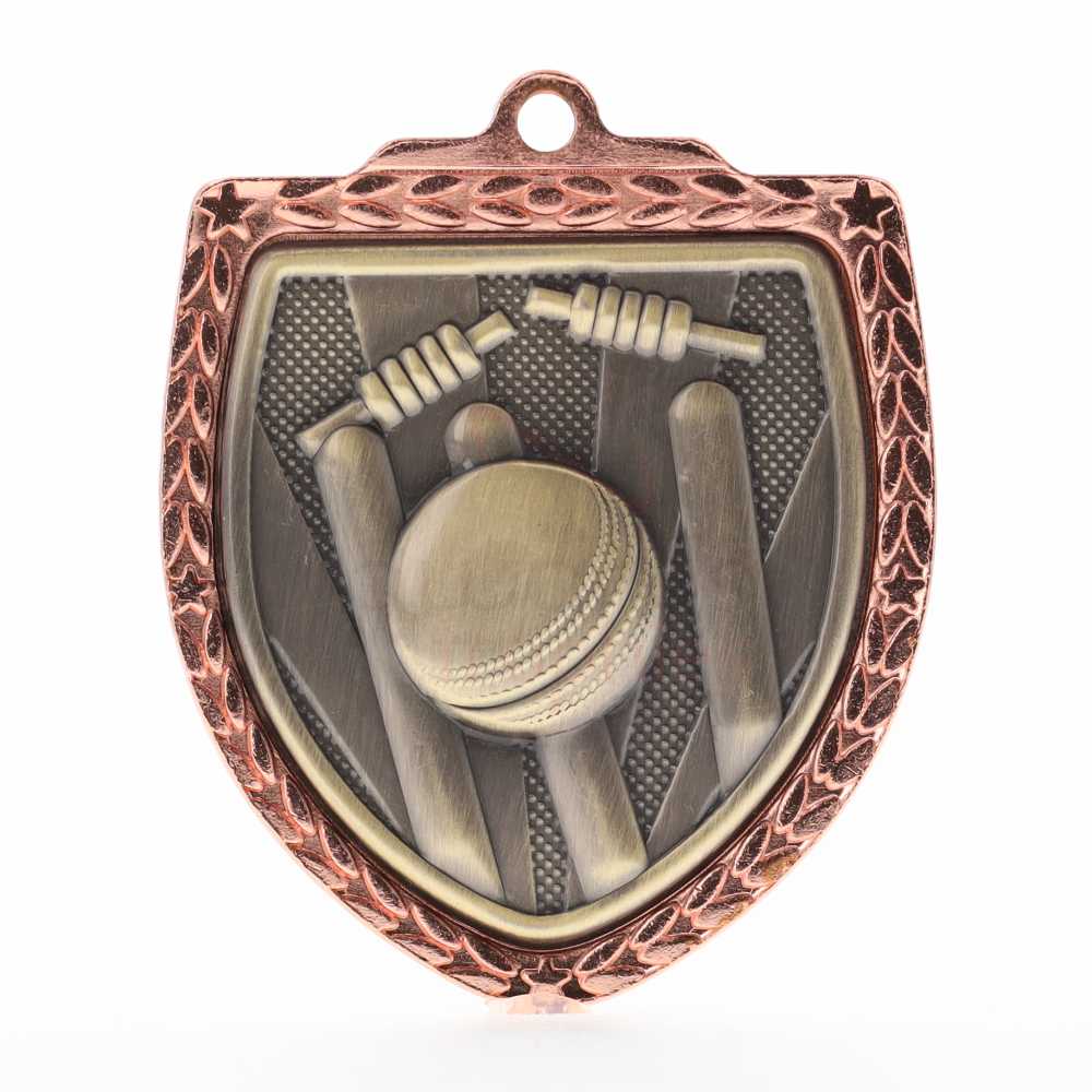 Cricket Shield Medal 80mm - Bronze