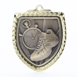 Athletics Shield Medal 80mm - Gold 