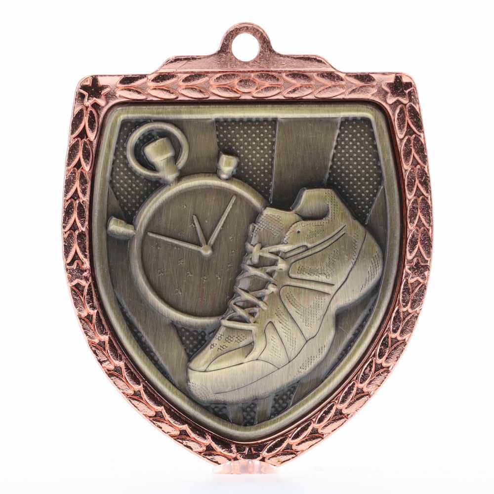 Athletics Shield Medal 80mm - Bronze