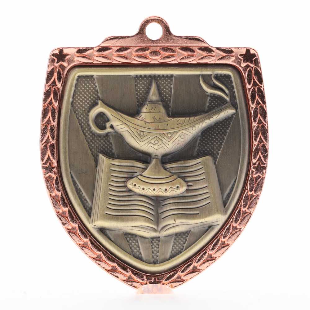 Knowledge Shield Medal 80mm - Bronze