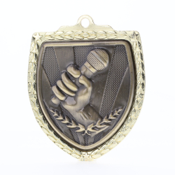 Public Speaking Shield Medal 80mm - Gold 