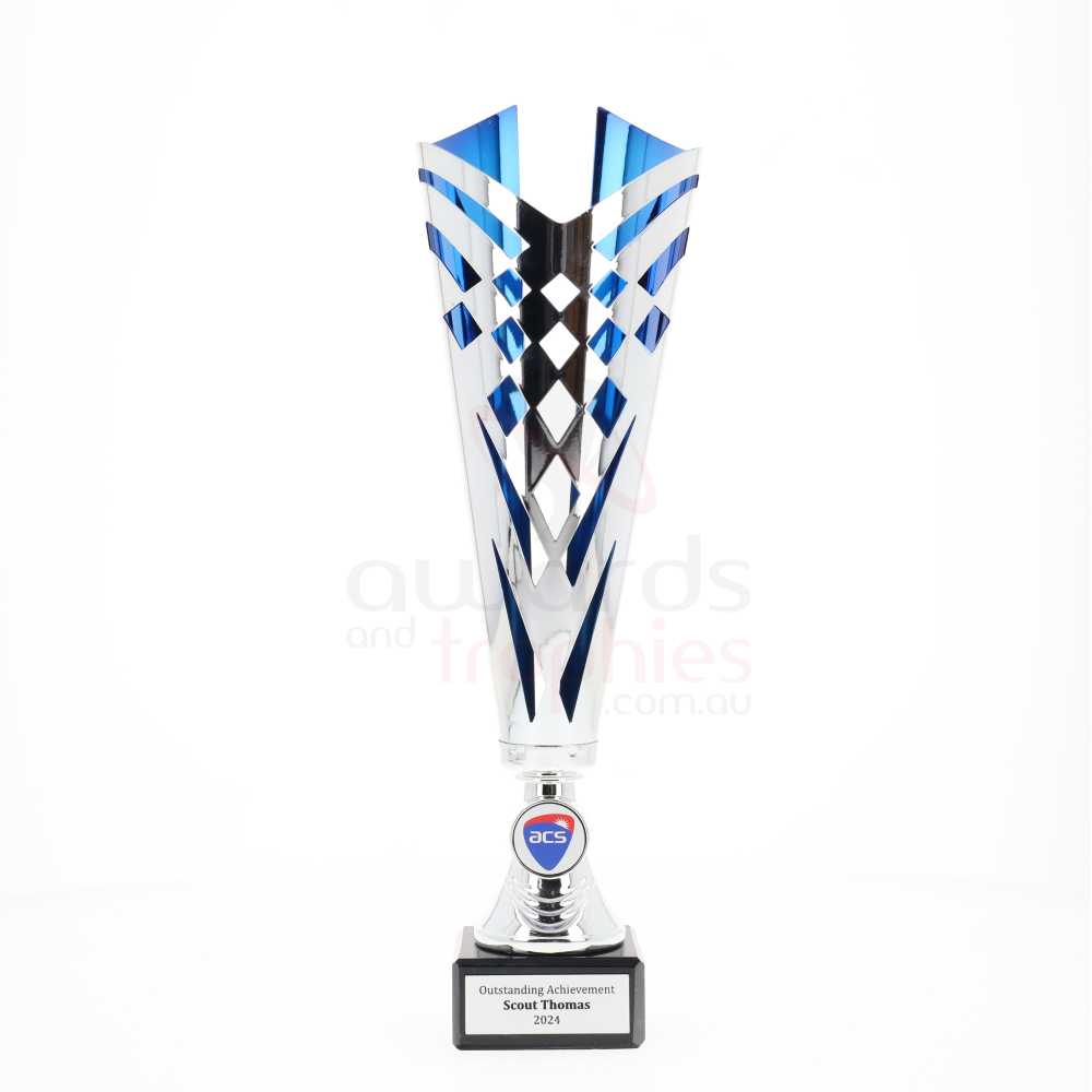 Riviera Cup 350mm - Silver/Blue