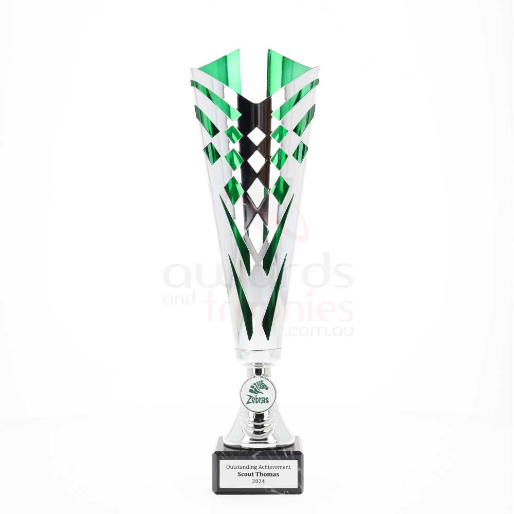 Riviera Cup 380mm - Silver/Green