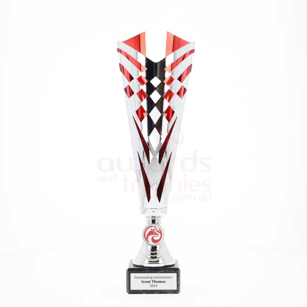 Riviera Cup 350mm - Silver/Red